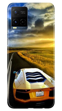 Car lovers Mobile Back Case for Vivo Y21 (Design - 46)