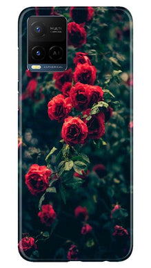 Red Rose Mobile Back Case for Vivo Y21 (Design - 66)
