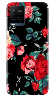 Red Rose2 Mobile Back Case for Vivo Y21 (Design - 81)