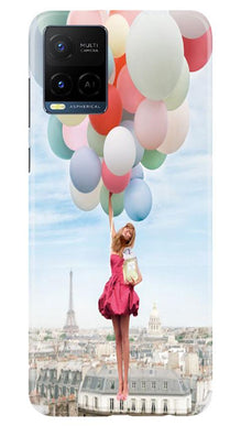 Girl with Baloon Mobile Back Case for Vivo Y21 (Design - 84)