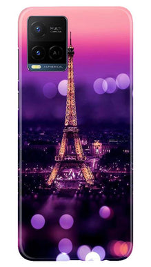Eiffel Tower Mobile Back Case for Vivo Y21 (Design - 86)