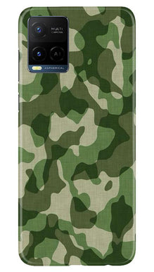 Army Camouflage Mobile Back Case for Vivo Y21  (Design - 106)