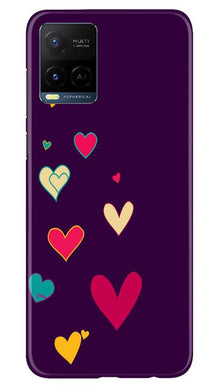 Purple Background Mobile Back Case for Vivo Y21  (Design - 107)