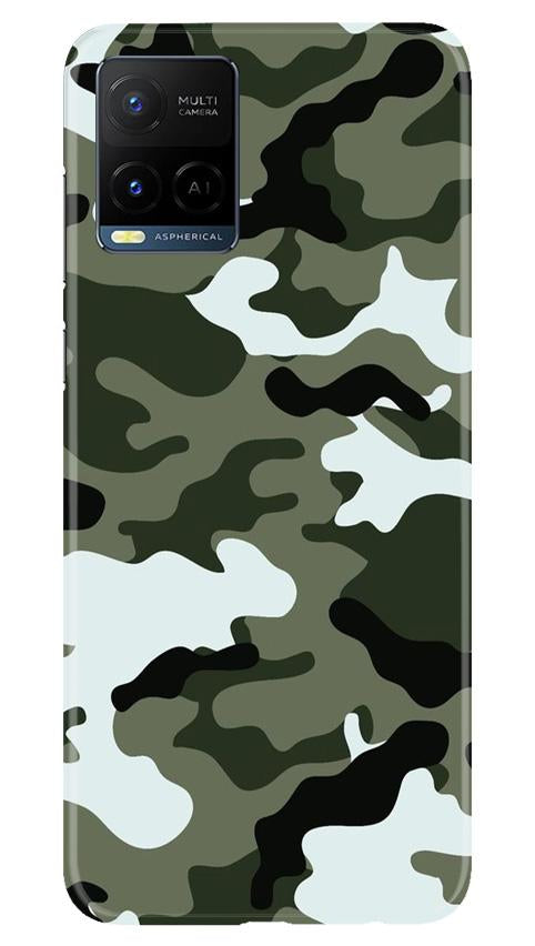 Army Camouflage Case for Vivo Y21(Design - 108)