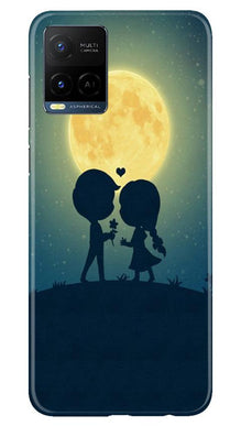 Love Couple Mobile Back Case for Vivo Y21  (Design - 109)