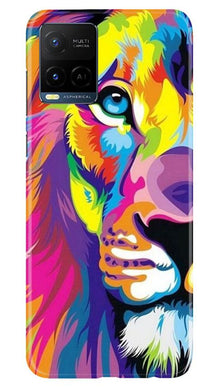 Colorful Lion Mobile Back Case for Vivo Y21  (Design - 110)