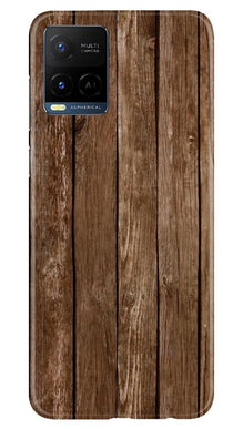 Wooden Look Mobile Back Case for Vivo Y21  (Design - 112)