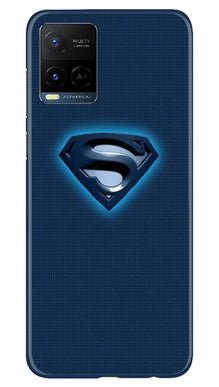 Superman Superhero Mobile Back Case for Vivo Y21  (Design - 117)