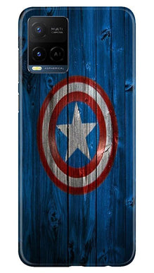 Captain America Superhero Mobile Back Case for Vivo Y21  (Design - 118)