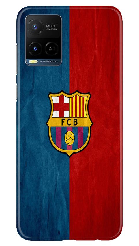 FCB Football Case for Vivo Y21  (Design - 123)