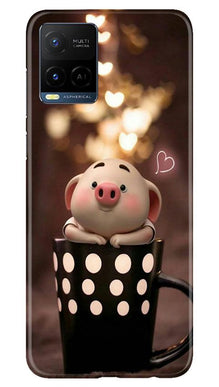 Cute Bunny Mobile Back Case for Vivo Y21 (Design - 213)
