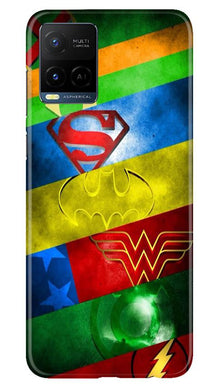 Superheros Logo Mobile Back Case for Vivo Y21 (Design - 251)