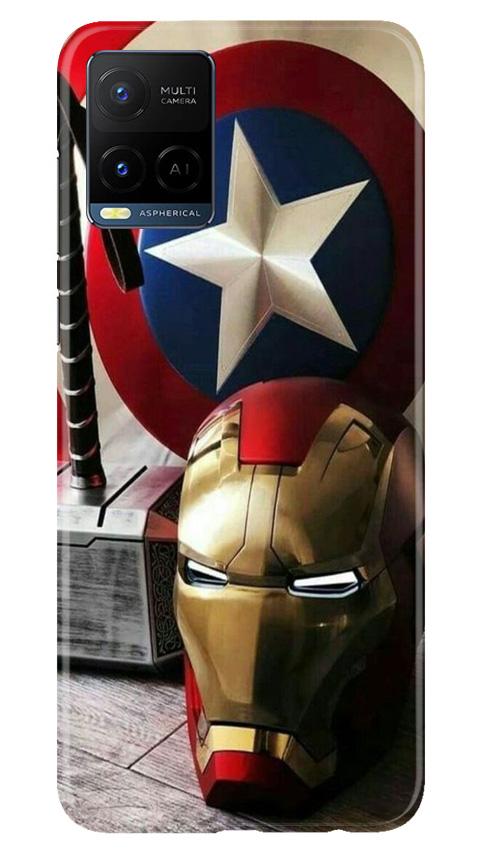 Ironman Captain America Case for Vivo Y21 (Design No. 254)