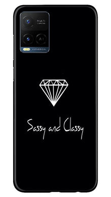 Sassy and Classy Mobile Back Case for Vivo Y21 (Design - 264)