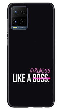 Like a Girl Boss Mobile Back Case for Vivo Y21 (Design - 265)