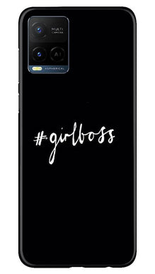 #GirlBoss Mobile Back Case for Vivo Y21 (Design - 266)