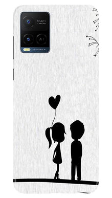Cute Kid Couple Mobile Back Case for Vivo Y21 (Design - 283)