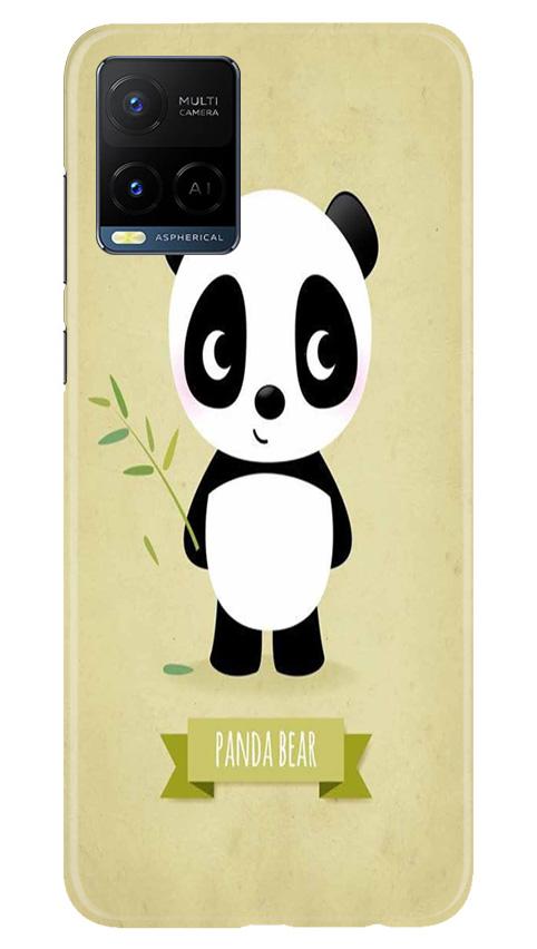 Panda Bear Mobile Back Case for Vivo Y21 (Design - 317)