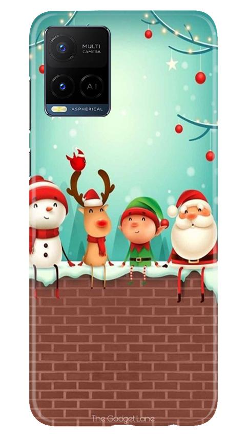 Santa Claus Mobile Back Case for Vivo Y21 (Design - 334)