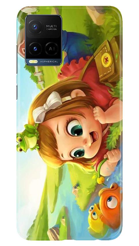 Baby Girl Mobile Back Case for Vivo Y21 (Design - 339)