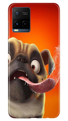 Dog Mobile Back Case for Vivo Y21 (Design - 343)