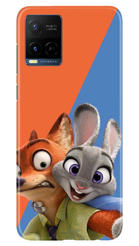 Cartoon Mobile Back Case for Vivo Y21 (Design - 346)