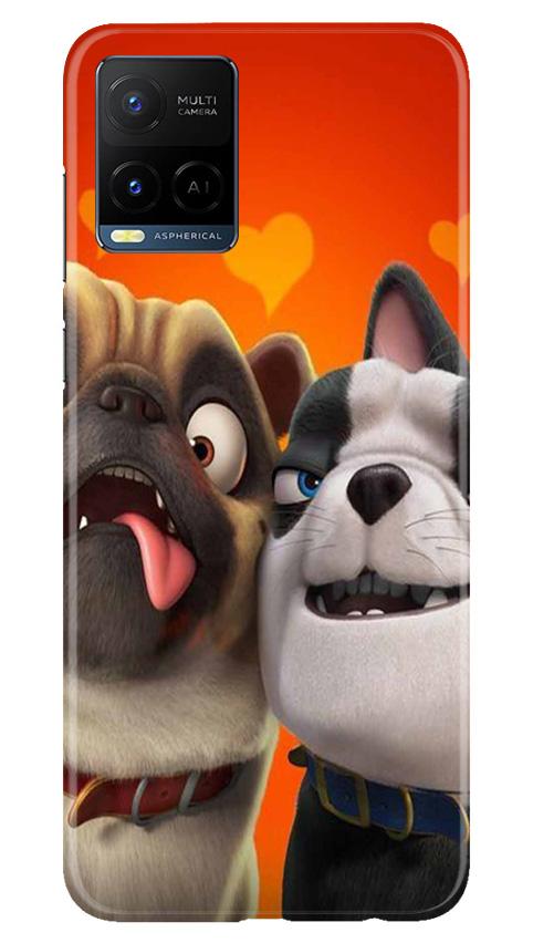 Dog Puppy Mobile Back Case for Vivo Y21 (Design - 350)