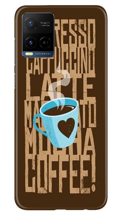 Love Coffee Mobile Back Case for Vivo Y21 (Design - 351)