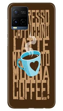 Love Coffee Mobile Back Case for Vivo Y21 (Design - 351)