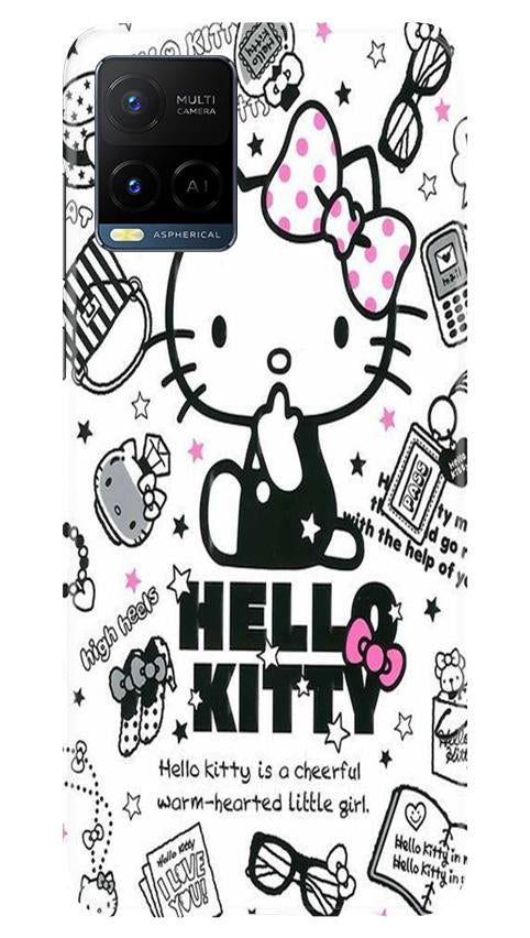 Hello Kitty Mobile Back Case for Vivo Y21 (Design - 361)