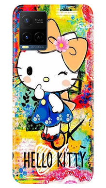 Hello Kitty Mobile Back Case for Vivo Y21 (Design - 362)