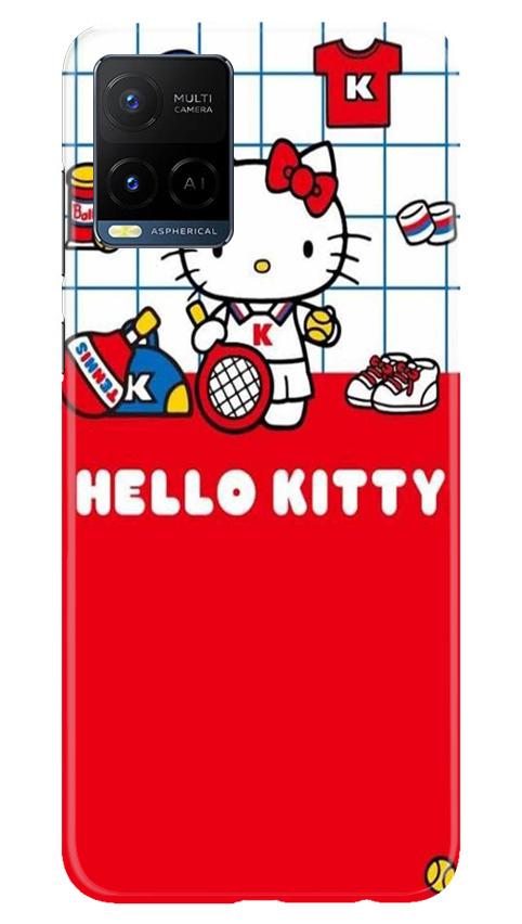 Hello Kitty Mobile Back Case for Vivo Y21 (Design - 363)