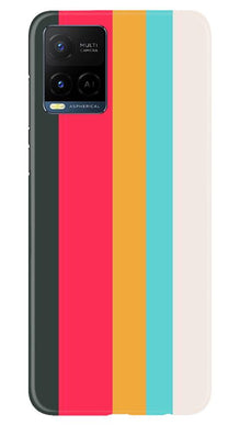 Color Pattern Mobile Back Case for Vivo Y21 (Design - 369)