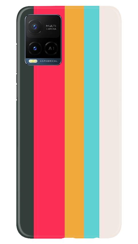 Color Pattern Mobile Back Case for Vivo Y21 (Design - 369)