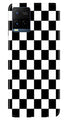 Black White Boxes Mobile Back Case for Vivo Y21 (Design - 372)
