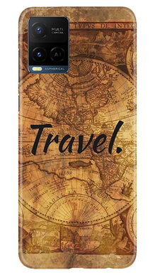 Travel Mobile Back Case for Vivo Y21 (Design - 375)
