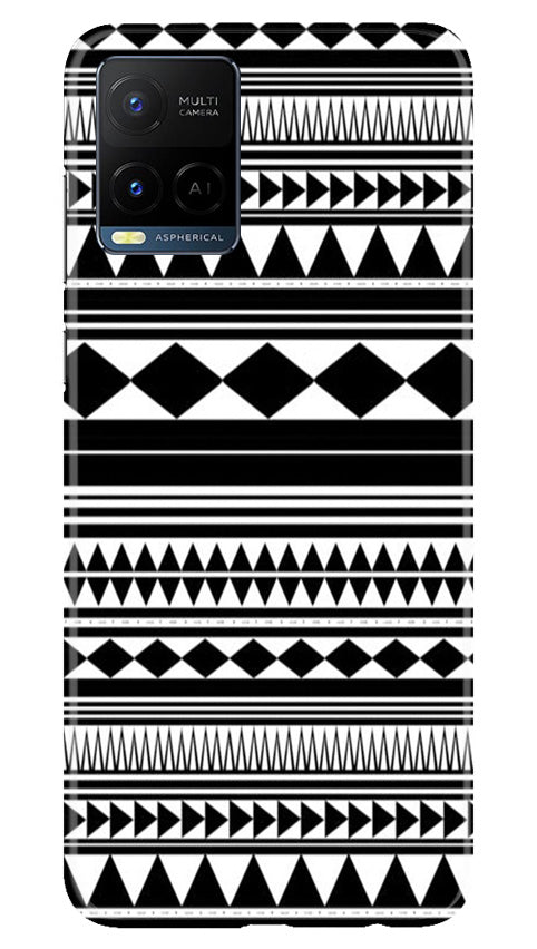 Black white Pattern Case for Vivo Y21T