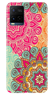 Rangoli art Mobile Back Case for Vivo Y21e (Design - 6)