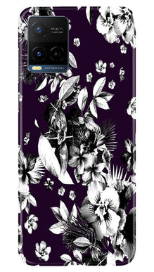 white flowers Mobile Back Case for Vivo Y21T (Design - 7)