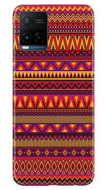 Zigzag line pattern2 Mobile Back Case for Vivo Y21e (Design - 10)