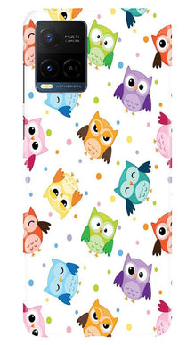 Owl Baground Pattern shore Mobile Back Case for Vivo Y21T (Design - 13)