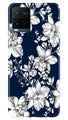 White flowers Blue Background Case for Vivo Y21T