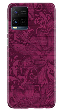 Purple Backround Mobile Back Case for Vivo Y21e (Design - 22)
