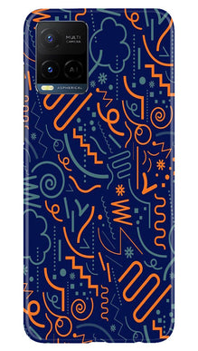 Line Art Baground Mobile Back Case for Vivo Y21T (Design - 26)