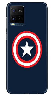 Captain America Mobile Back Case for Vivo Y21A (Design - 42)