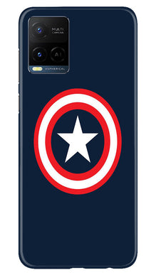 Captain America Mobile Back Case for Vivo Y21e (Design - 42)