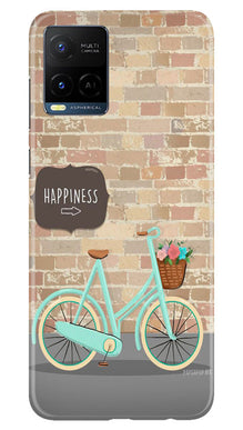 Happiness Mobile Back Case for Vivo Y21e (Design - 53)
