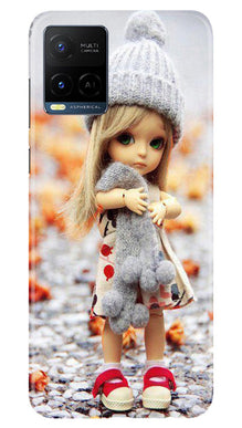Cute Doll Mobile Back Case for Vivo Y21e (Design - 93)