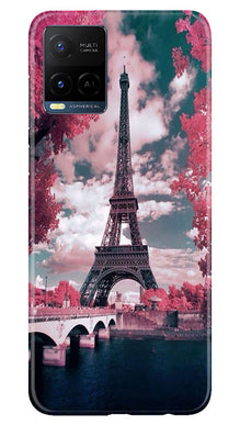 Eiffel Tower Mobile Back Case for Vivo Y21e  (Design - 101)