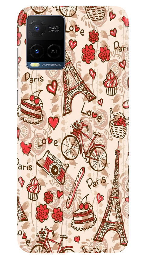 Love Paris Case for Vivo Y21A  (Design - 103)
